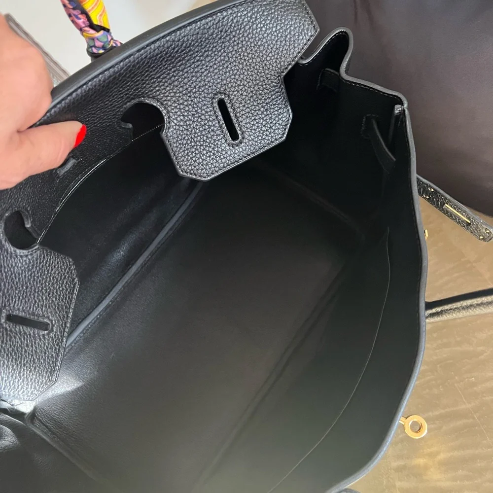 Hermès Birkin 35 noir ( black) Togo gold hardware in excellent condition - Picture 4 of 16